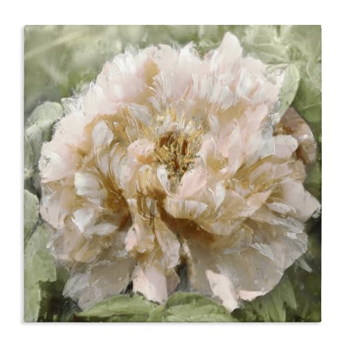 Blooming Puffy Flower Nature, 17 x 17 Inch Canvas Wall Art