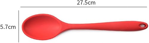 Miniatura 6 de GAMIRA Spoon Colorful Silicone Spoon Tableware Heat Resistant Easy to Clean Non-Stick Rice Spoons Cooking Kitchen Home Spoon Supplies (Color  Random