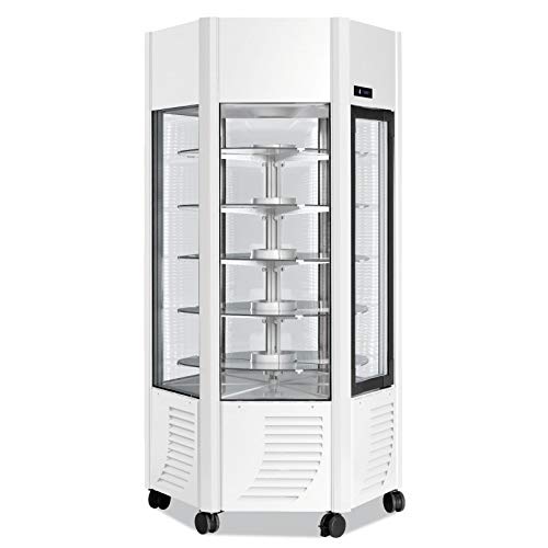 Vitrine Réfrigérée Négative 6 Faces Vitrées Tournante - 600 Litres - Furnotel