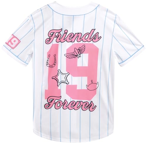 Image of Disney Womens Baseball Jersey Lightweight Graphic Baseball Shirts for Women | 100% Polyester Fabric, Lightweight & Breathable, Mesh or Button-Down Styles