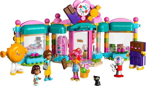 Friends Negozio di Dolciumi di Heartlake City - Gioco Cretivo con 3 Mini Bamboline, un Gatto Giocattolo, Accessori e Cibo per Animali - Regalo di Compleanno per Bambine da 6 Anni in su - 42649 - Lego - Immagine 9