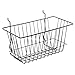 Retail Resource 26-303BL Slat Wall Grid Wall Basket, Black