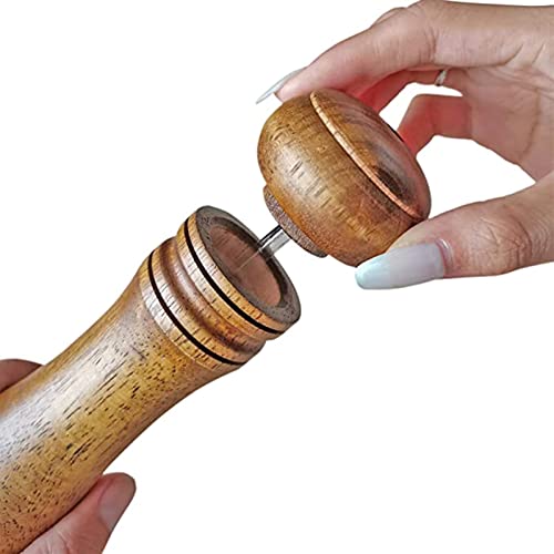 Umikakitchen Kitchen Pepper Mill [One Year Warranty], Solid Wood Body With Adjustable Grinder 8" thumb #8