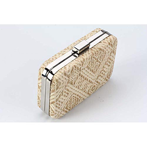 clutch etnico polyester bege besha