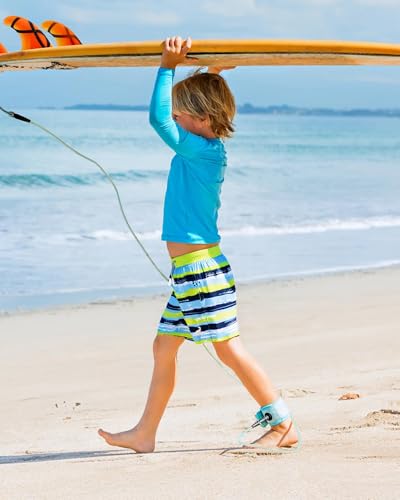 Image of SURF CUZ Surfcuz Little Boys Swim Trunks UPF 50+ Toddler Beach Shorts Swimsuit Kids Quick Dry Swimwear