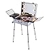 Produktbild KINYNE Wheeled Kosmetikkoffer Makeup Case Mit 6 Glühbirnen Cosmetic Lights Train Box Magnesium-Aluminium-Legierung Mehr Feuerzeug,Silver,M
