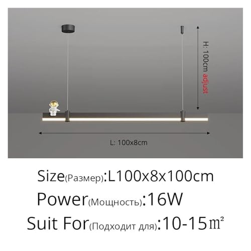 Lampe suspendue haut de gamme style design épuré pour bureau contemporain et séjour