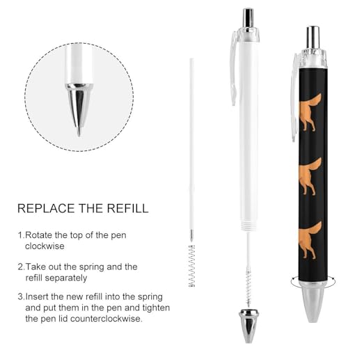 Bolígrafos de Golden Retriever con tinta fina de 0,5 mm retráctil 4