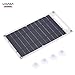 Lixada Solar Panel 7.8 W Ultra Thin Monocrystalline Silicon Solar Panel Charger USB Port for Mobile Phone