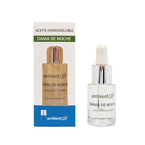 Ambientair. Aceite perfumado hidrosoluble 15ml. Aceite hidrosoluble Dama de Noche para humidificador de ultrasonidos. Perfume de Dama de Noche para ambientador de Vapor de Agua. Aceite sin Alcohol