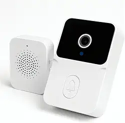 Campainha Inteligente Sem Fio com Câmera HD Visão Noturna e Áudio Bidirecional Conexão Wi-Fi Monitoramento em Tempo Real pelo Celular Alerta de Movimento e Segurança Residencial Premium