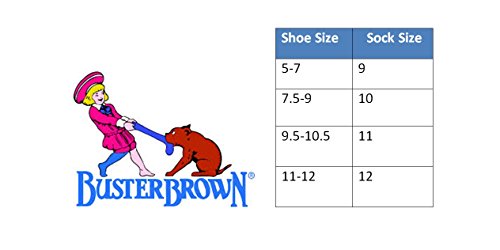 Buster Brown - 100% Cotton - Elastic Free Socks - 3 Pairs3