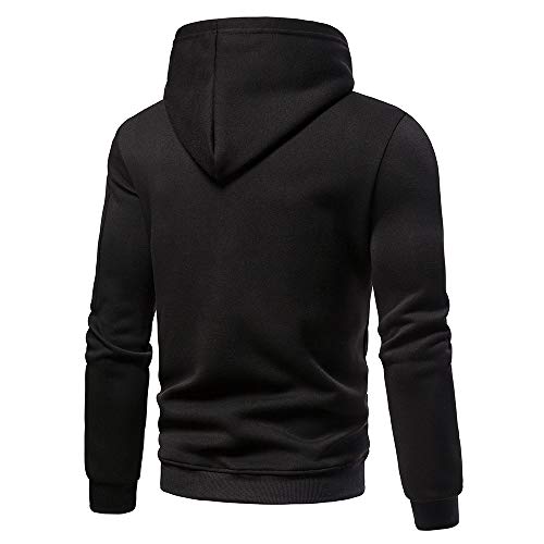 Osmyzcp Mens Casual Relaxed Fit Tracksuits 2 Pieces Set Men's Fashion Sweatsuits Hoodie Sports Suit Athletic Comfy Sets Jogging Set Black-Xl #TOP3