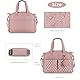 Bizcasa Baby Wickeltasche, 13 Taschen, Reise Wickeltasche Henkeltaschen Portable Babytasche mit Schnullertasche, Großer Stauraum für alle Babyzubehörteile (Rosa)