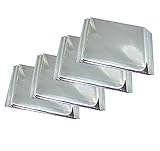 Bytiyar 4 Packs 62' x 82' Reflective Emergency Survival Mylar Space Blanket Heat Tent Cover, Large...