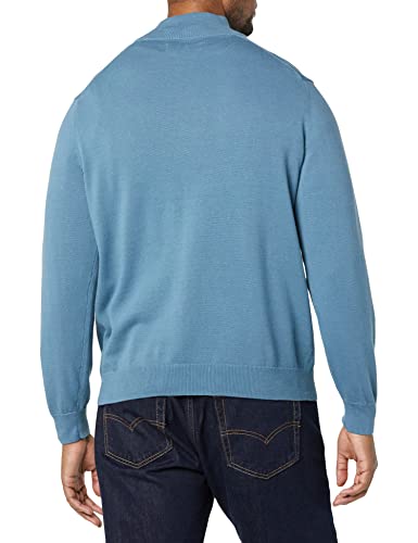 Image of Amazon Essentials Men's 100% Cotton Quarter-Zip Mock Neck Sweater