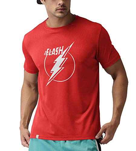 Tee Mafia Unisex Designer The Flash T-Shirt| dc Comic T-Shirts| Superhero Movie t-Shirt| Star Labs t-Shirt| Flash Lightning t-Shirt| Fastest Man t-Shirt|Red