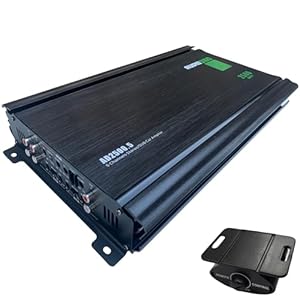 Audio360 AD2500.5 5-Channel Car Audio Amplifier, 2500W Max Power, Compact Class AB+D Bridgeable Amp with Triple 30A Fuses, 90dB SNR, Subwoofer Channel Included