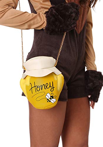 Honey Pot Purse Costume Accessory, Fresh Jar of Honey Bag with 45" Long Chain and 5" Zipper Opening4