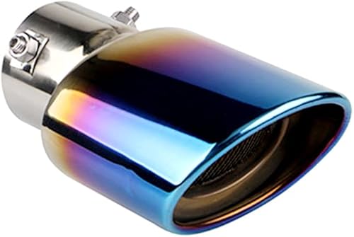 Sakali Punta de escape universal para tubos de 1 12 pulgadas a 2 14 pulgadas de diámetro de acero inoxidable atornillado para el silenciador de cola