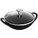 STAUB Cast Iron 1311723-Wok per Bambini, Colore: Nero Opaco, Ghisa