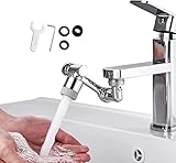 GRIFO DE COCINA AIREADOR 1080 grados, 2 modos de agua, GRIFO UNIVERSAL, con filtro anti salpicaduras, regulador de chorro.ADECUADO PARA ROSCA EXTERNA 20mm,22mm,24mm.