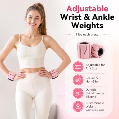POVAVCX 24 PCS At Home Pilates Kit for Women, Pilates Equipment with 14.5" Pilates Ring and Ball, Ankle Weights, Bands, Slider, Stretch Ring, Grip Socks, Pilates Set Essentials for Starter Workouts - image 3