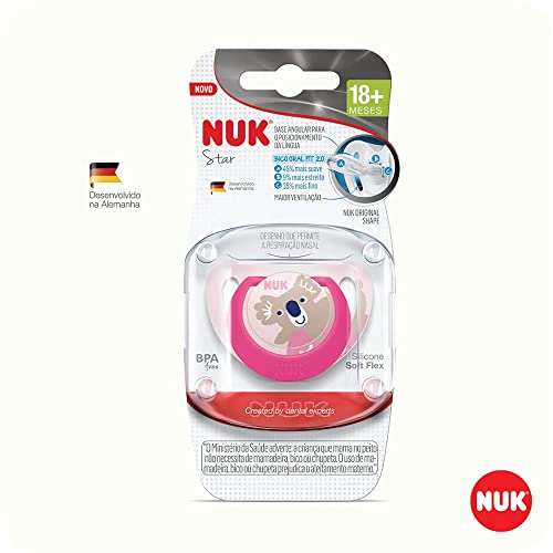 NUK Chupeta Star Girl Silicone glide