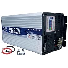 6000W 8000W 10000W 12000W 16000W Peak Pure Sine Wave Inverter, 12V 24V 48V DC to 110V 220V AC Power Inverter Converter for Home,RV,Truck,Off-Grid Solar10000W,24vto110V
