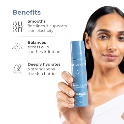 Image of inskin Skin Revival Toner with Niacinamide & Argireline Peptide | Hydrating Face Mist for Fine Lines, Even Tone & Firm Skin | Nanoplex Technology | For Oily & Acne-Prone Skin | 100 ml