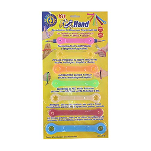 Kit Fix Hand Alça Adaptável de Silicone, Ortho Pauher, Multicor, Diverso