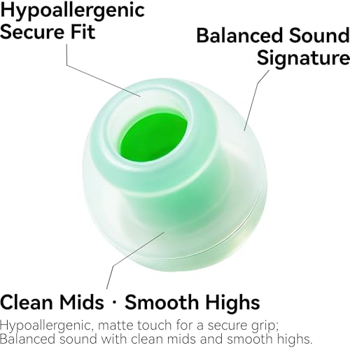 Image of Tipsy IEM Ear Tips Set, 6 Pairs: Liquid Silicone, Skin‑Friendly Silicone, Memory Foam, Fits Tipsy M5 /M3 /M1 /HD6 /HD4 (B-M Size)
