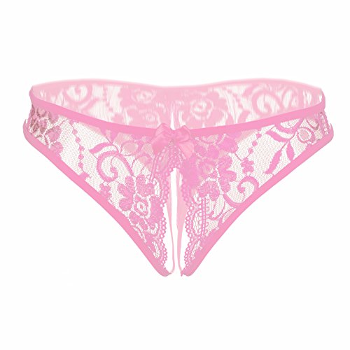 Image of Women Sexy Panties Plus Size Underwear Lace Thongs Low Rise G-String Cheeky Underpants