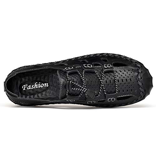 Men’s Leather Sandals Comfort Summer Outdoor Waterproof Hiking Sport Sandals3