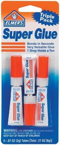 Super Glue, Clear, Liquid, Cyanoacrylate, Plastic, Metal, Rubber, Ceramic, Vinyl, Household, Fast Bonding, Bonds Porous and Non-Porous Surfaces