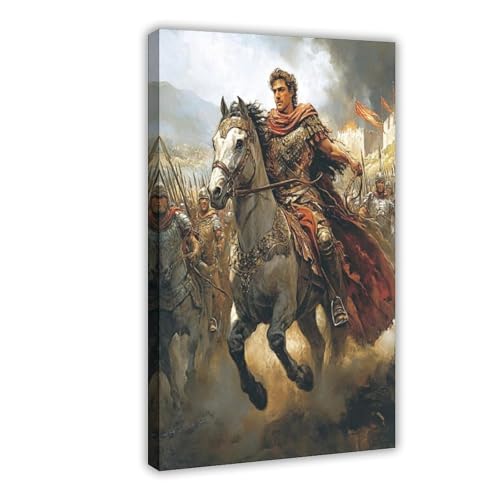 Poster Alexandre le Grand sur toile haut de gamme 40x60