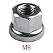Stainless Steel for Bike Wheel Axle Nuts Set (2-Pack) for Track Bikes and Fixed Gear – M9/M10 Thread, Anti-Skid Design, Front & Rear Hub Compatible(M9)