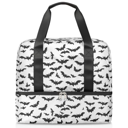 Bolsa deportiva de lona Black Bats de 21 L para tus escapadas de fin de semana y sesiones de yoga