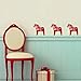 Produktbild Dala pferd muster wandaufkleber nordic art decor cartoon tier pony vinyl wandaufkleber home möbel sacndinavian decor 8 stücke diy