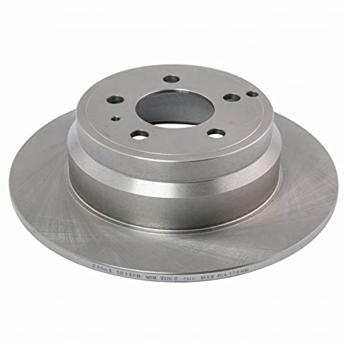 Image of TRQ Rear Brake Pad and Rotor Set Semi Metallic Rotors Compatible with 2000 Volvo V70
