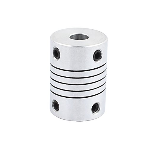 Aexit 25mm Length Electrical equipment 18mm Diameter 6mmx6mm Aluminum Alloy Shaft Coupling Flexible Coupler Motor Connector