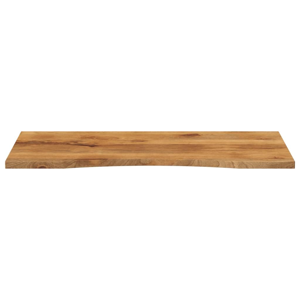 Generico Piano Scrivania in Legno Massello di Mango 120x60x2,5 cm