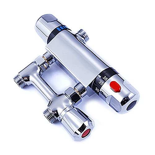 Mezclador de ducha térmico estático para ducha de agua de acero inoxidable, control de temperatura para mezclador térmico estático