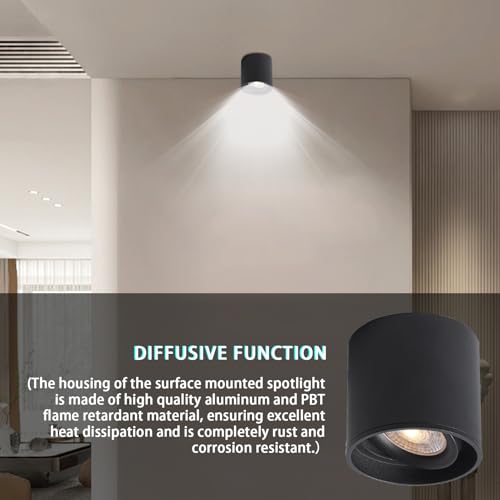 Spot de plafond LED rotatif avec applique murale orientable - 6