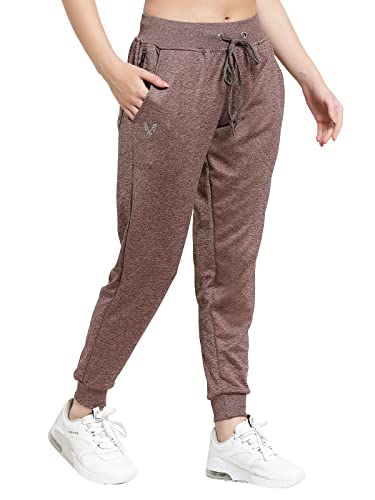 Image of UZARUS Women's Slim Fit Polyester Track Pants