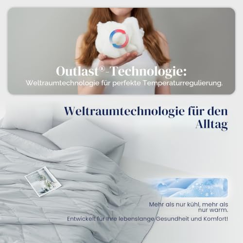 Dream Valley® Outlast® Kühldecke, NASA-Klasse Technologie Q-Max > 0,4 weich Selbstkühlende Decke… – Ansicht 3