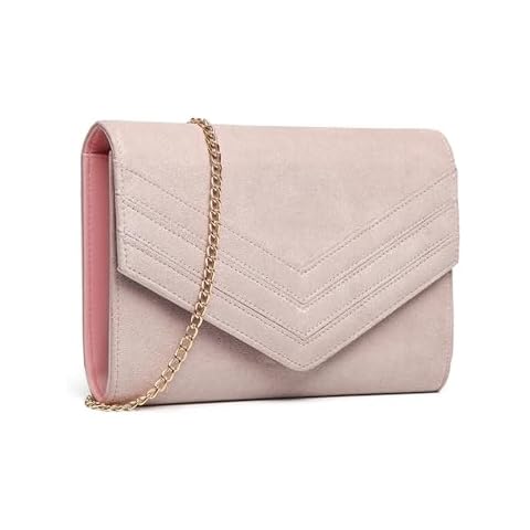 Miss Lulu Suede Evening Clutch Bag Cover