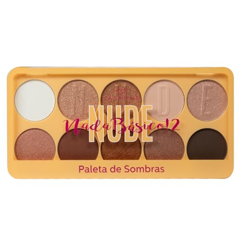 Paleta De Sombras 10 Cores Nude Nada Básico Jasmyne