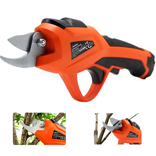 NBZH Cordless Garden Electric Pruning Shears, Fruit Trees/Shrub Branches, Rechargeable Lithium Battery 7.2V Shear Diameter 14Mm