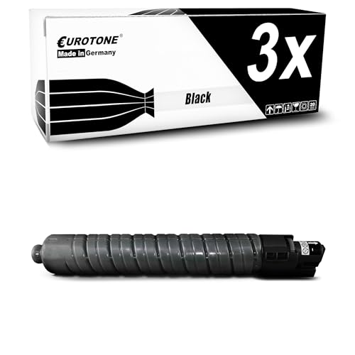 Toner Ricoh MPC4000 Eurotone noir cartouche compatible Aficio MPC5000 remplacement 841160 lot 3